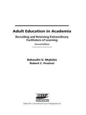cover image of Adult Education in Academia